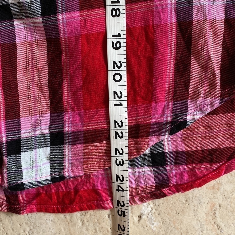 Victoria’s Secret Sleep Shirt Womens XS  buffalo plaid Festive cozy soft y2K - Picture 8 of 8